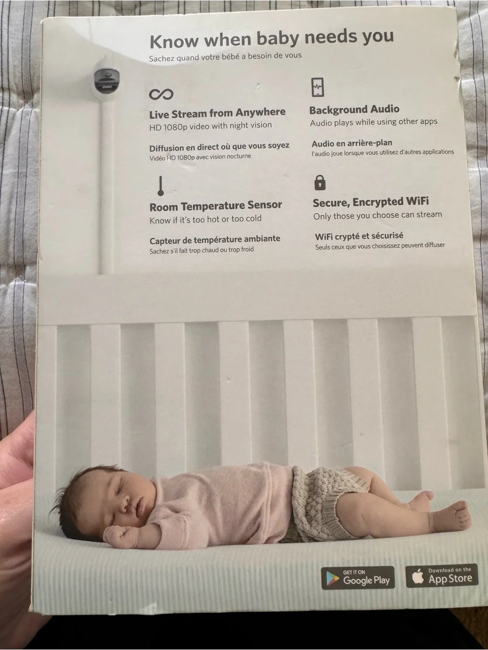 Owlet Cam Baby Monitor Camera - White